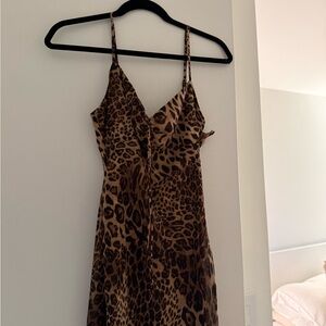 superdown Leopard Print Maxi Dress